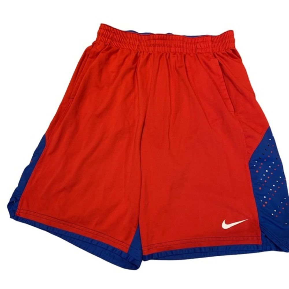Nike Dri-fit Blue‎ & Red Athletic Shorts L